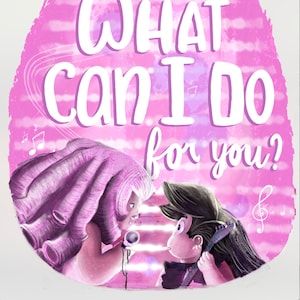 What can I do for you? Hand-lettered Steven Universe Print