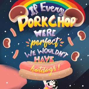 Wenn jedes Porkchop perfekt wäre...Handgeschriebener Steven Universe Druck