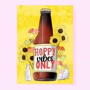 Hoppy Vibes Only Greeting Card