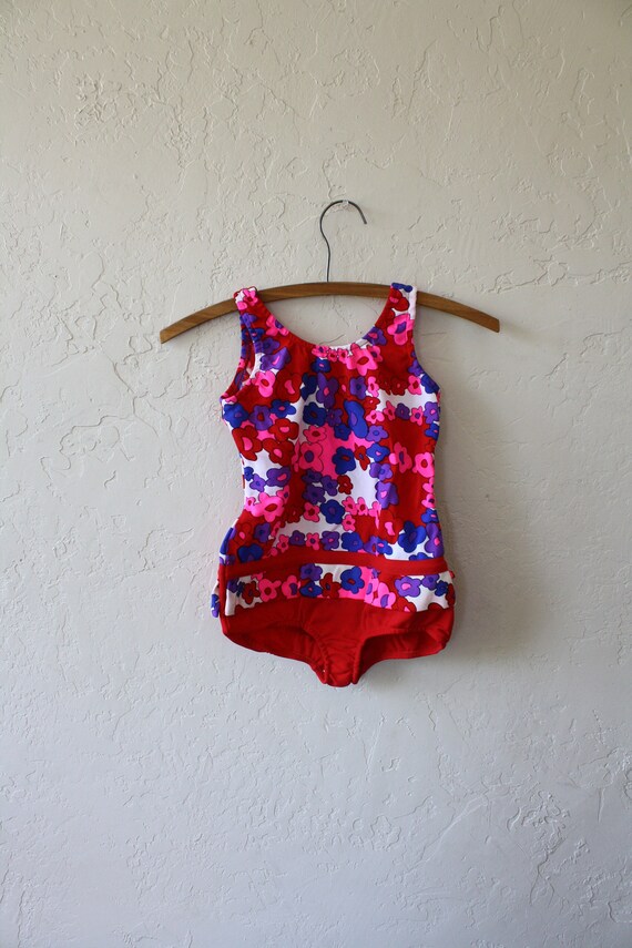 1960s Girls Swimsuit / Vintage Girls Swimsuit / Mo