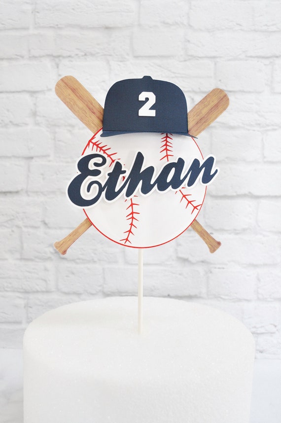 Baseball Cake Topper /ball Bat Theme Layered | Etsy