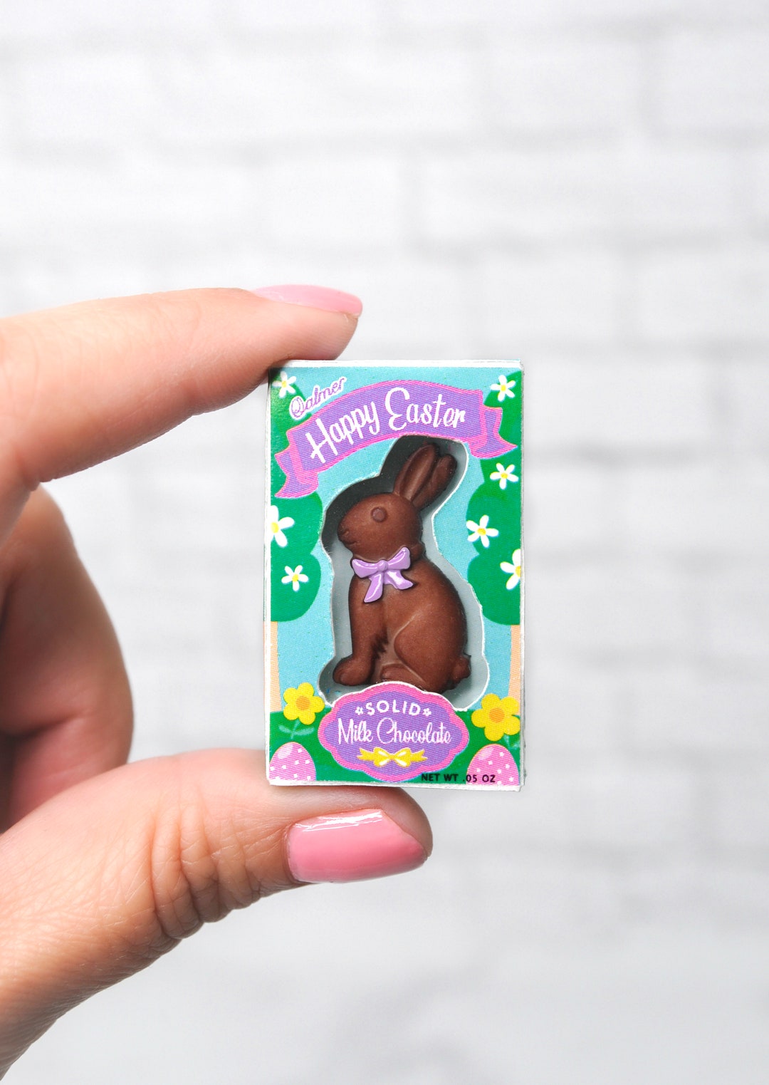 Miniature Chocolate Easter Bunny in Box for 1:6 Scale Size Doll/elf ...