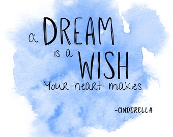 Cinderella Quote Digital Art File 16x20