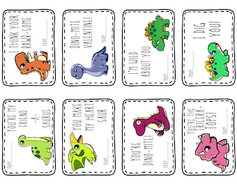 You’re Dino-Mite Single-sided printable Valentine’s Day Card - 8.5x11 Printable DIY Dinosaur-Themed Card
