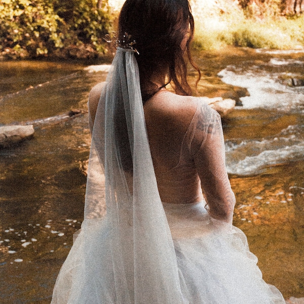 Soft English Tulle Wedding Veil | Single layer Wedding Veil