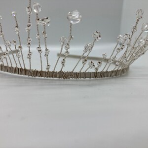 Starlight Crown // Bridal Crown // Crystal Headband // Handmade // Wedding Tiara image 7
