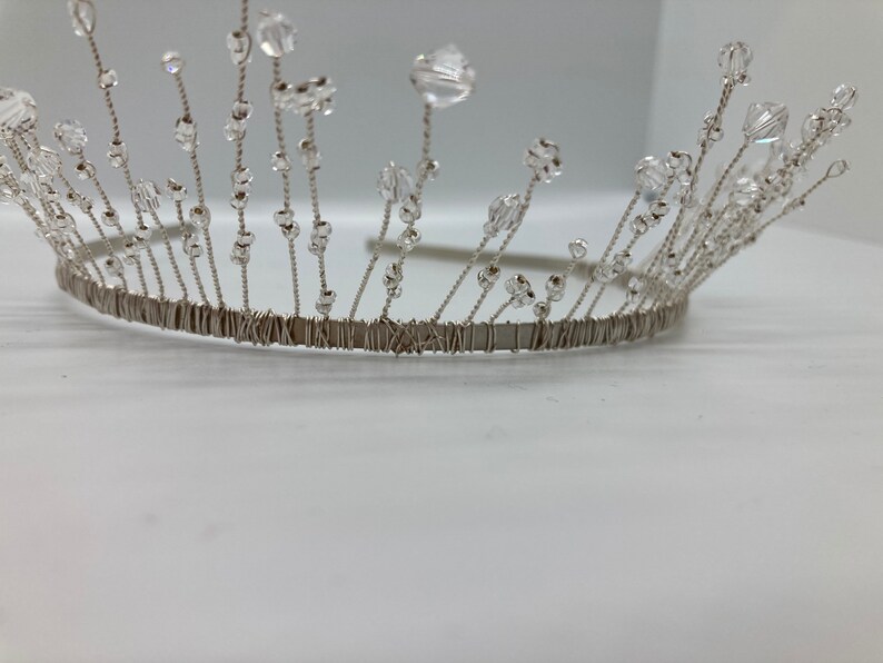 Starlight Crown // Bridal Crown // Crystal Headband // Handmade // Wedding Tiara image 7