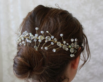 Crystal Wreath | Swarovski Crystal Wreath | Works as a Headband or Hair Vine