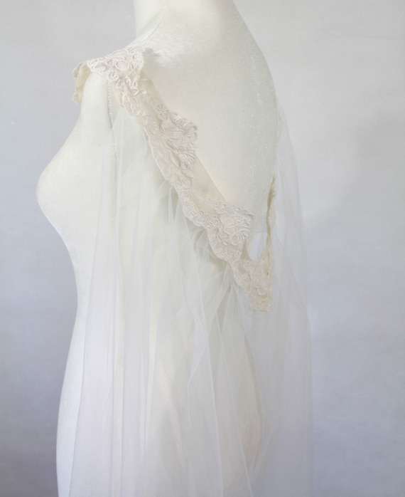 Katrina Lace and Tulle Cape Veil