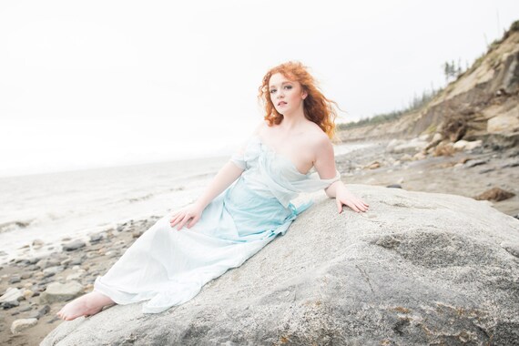 aire beach wedding dresses Chic Tulle A line Ivory Lace V neck Summer Beach Wedding Dress