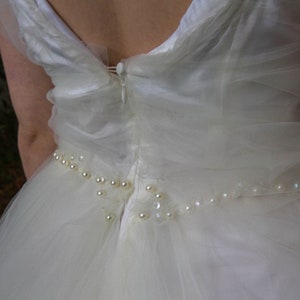 Tempest Gown / Tulle Wedding Dress /Straps / Silk / Tulle Skirt / Sequin / Beaded Gown image 6