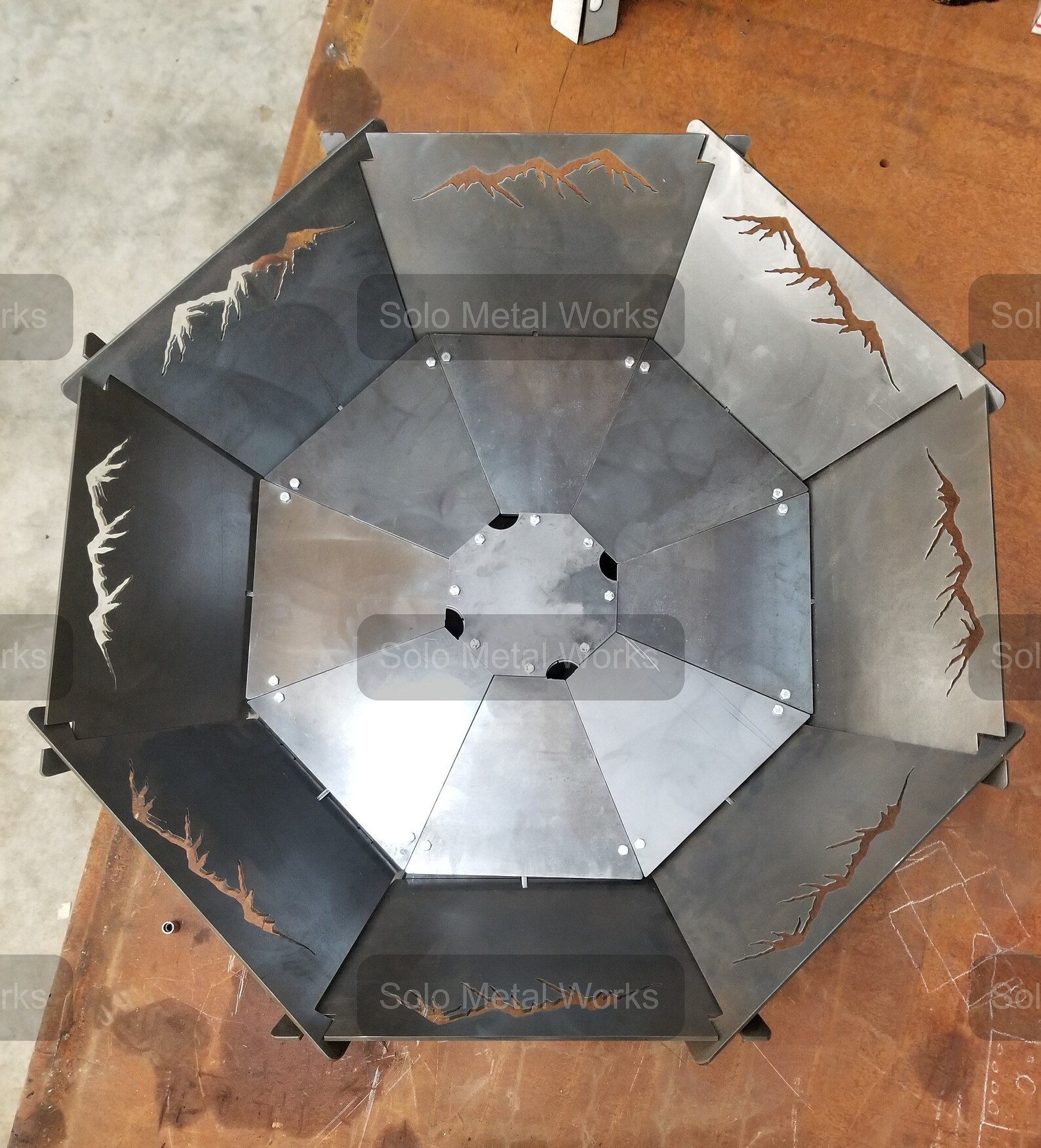 48 Octagon Modular Steel Fire Pit Kit FREE SHIPPING Etsy