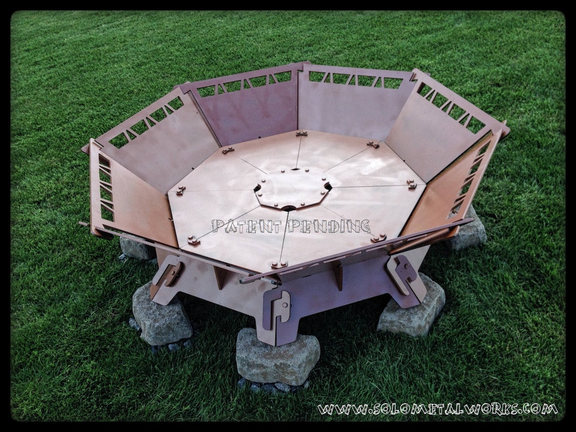 48 Octagon Modular Steel Fire Pit Kit FREE SHIPPING Etsy