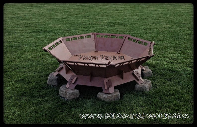 48 Octagon Modular Steel Fire Pit Kit FREE SHIPPING Etsy