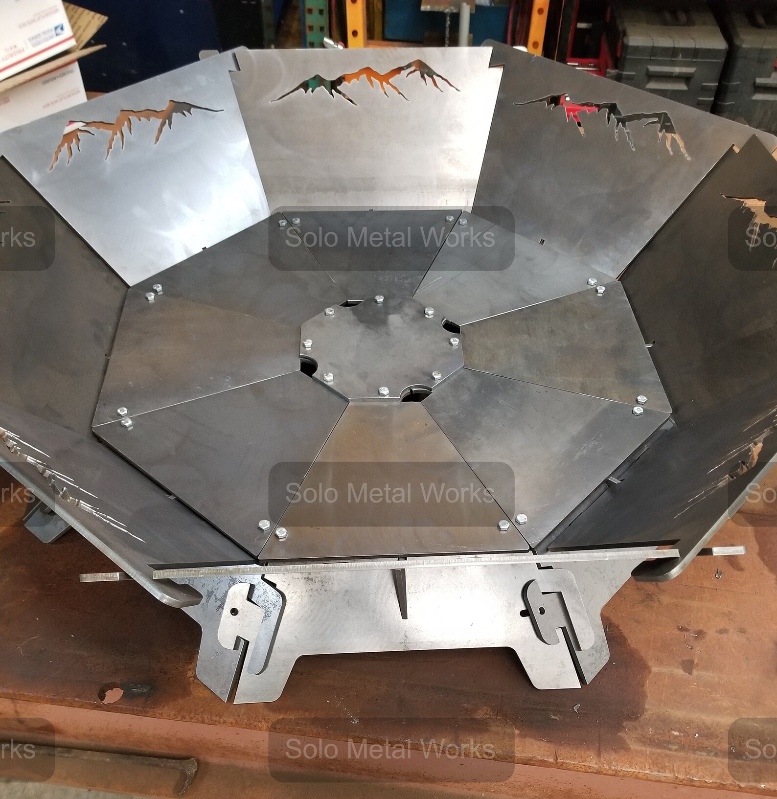 48 Octagon Modular Steel Fire Pit Kit FREE SHIPPING Etsy