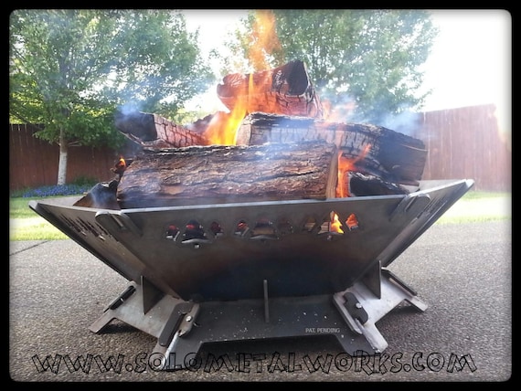 36 Hexagon 25 Steel Plate Modular Fire Pit Kit Etsy