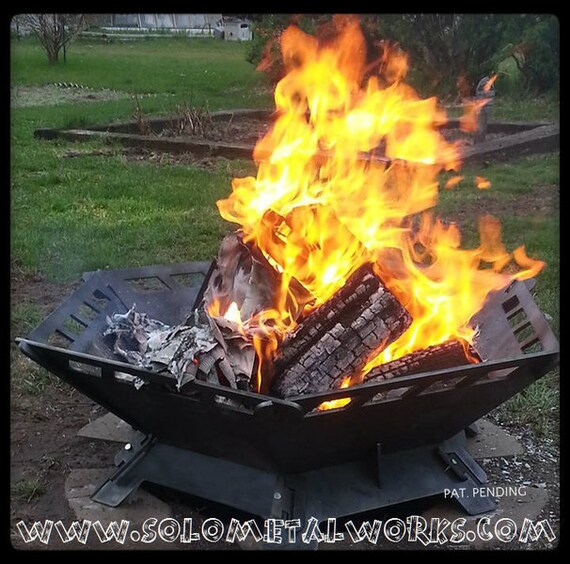 36 Hexagon 25 Steel Plate Modular Fire Pit Kit Etsy