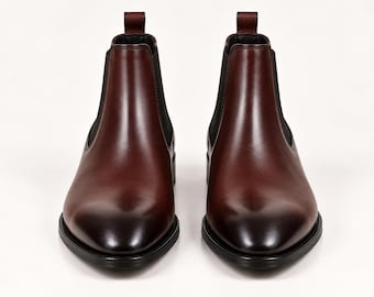 Handmade Leather Chelsea | Pull-On Ankle Boots | Classic Slip-On Style