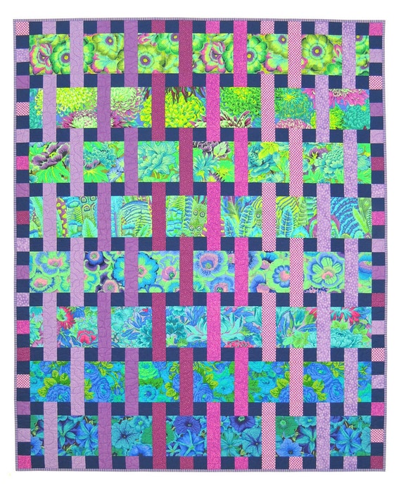Interweave Quilt Pattern Especially Designed For Kaffe - Amy Butler Twin Bedding Interweave Quilt Pattern Especially Designed For Kaffe - Amy Butler Twin Bedding