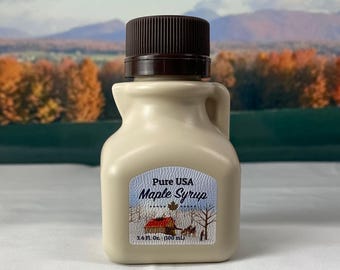 Event Favor - 3.4 oz of Pure VT Maple Syrup (Square Jug)
