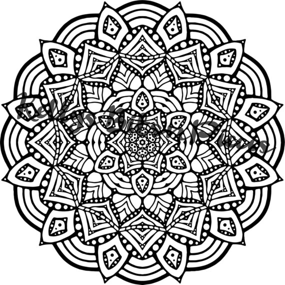 Download Large Detailed Mandala Svg Etsy