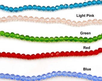 85 Faceted Glass Beads - 31-6