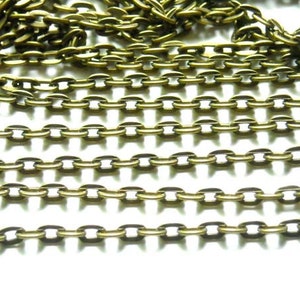 Antique Bronze Cable Chain - 10M - 22-28-2