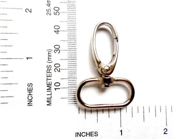 Silver Lobster Swivel Key Ring Clasp, Dog Leash Trigger Clasp, Key