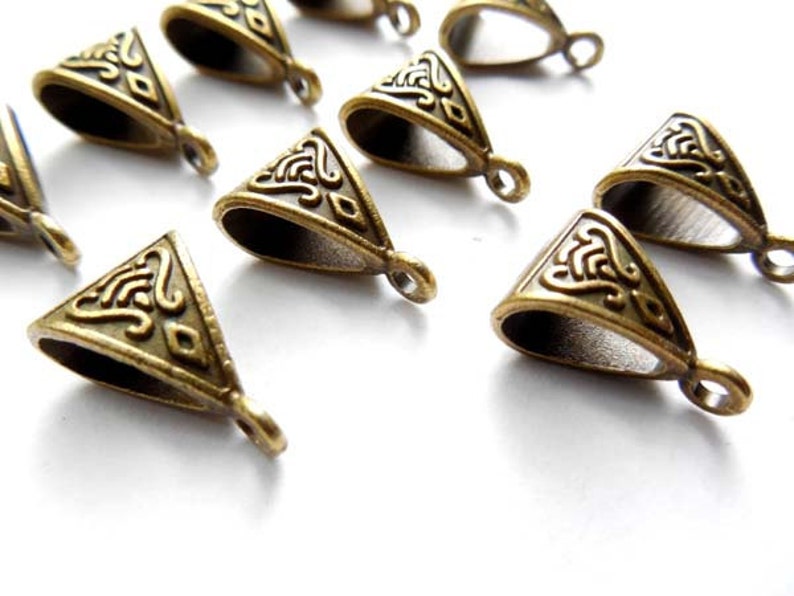 16-BB-3 10 Antique Bronze Slider Bails
