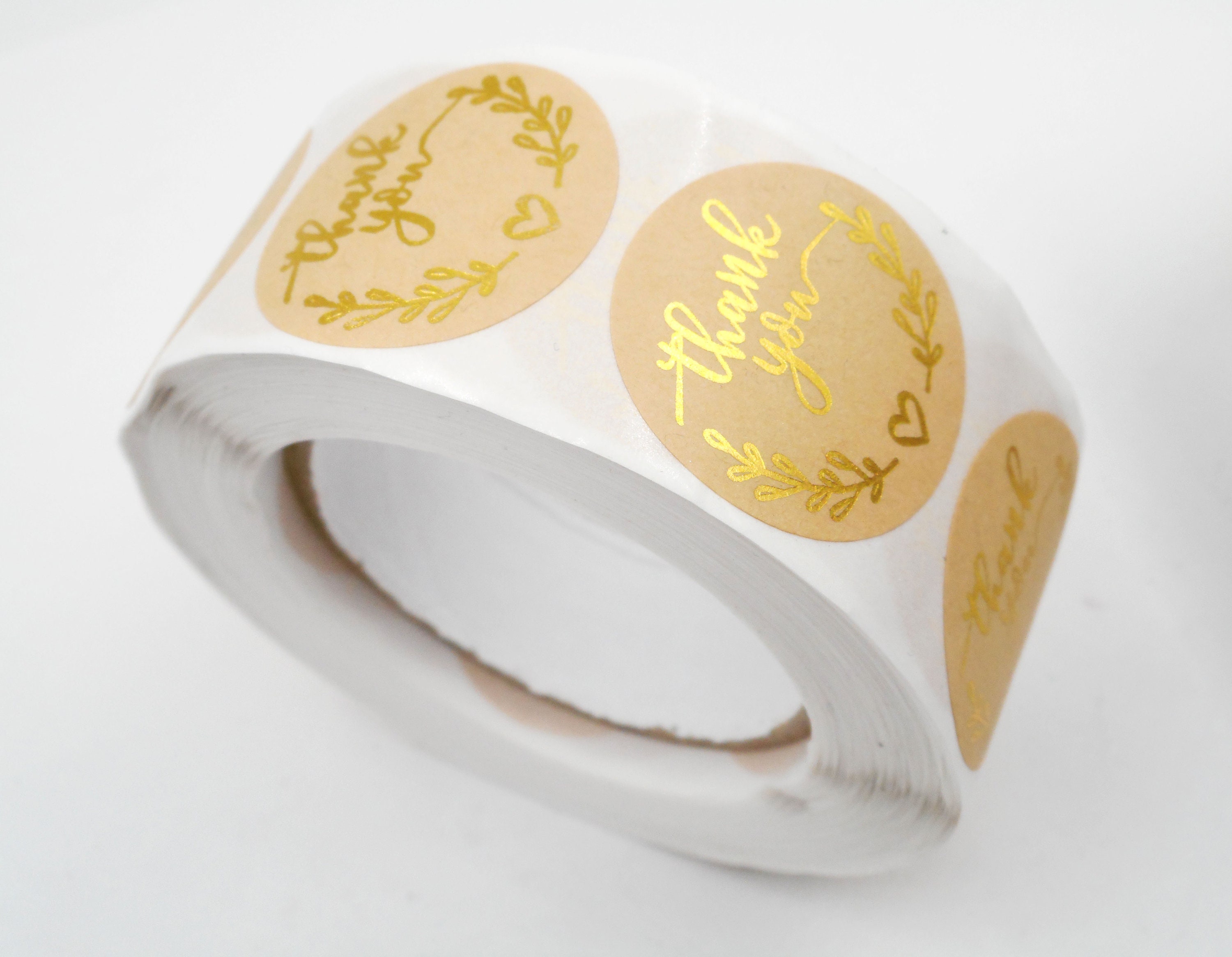 Thank You Sticker Roll - 500 Pieces - 36-4 - Etsy