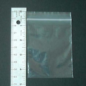 100 3 x 4 Inch Clear Zip Lock Bags 29-4 image 2