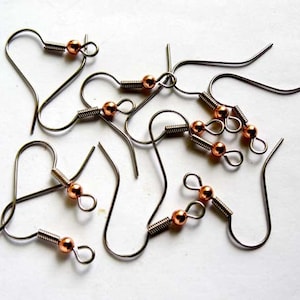 316 Surgical stainless steel ear wire, Flat french earring hooks