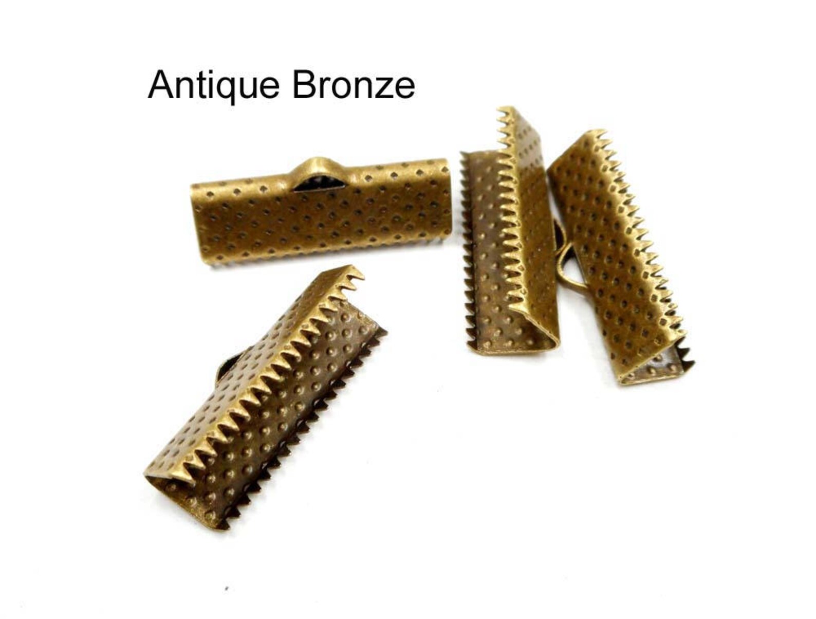 20 Ribbon End Crimps 20mm 516 Etsy