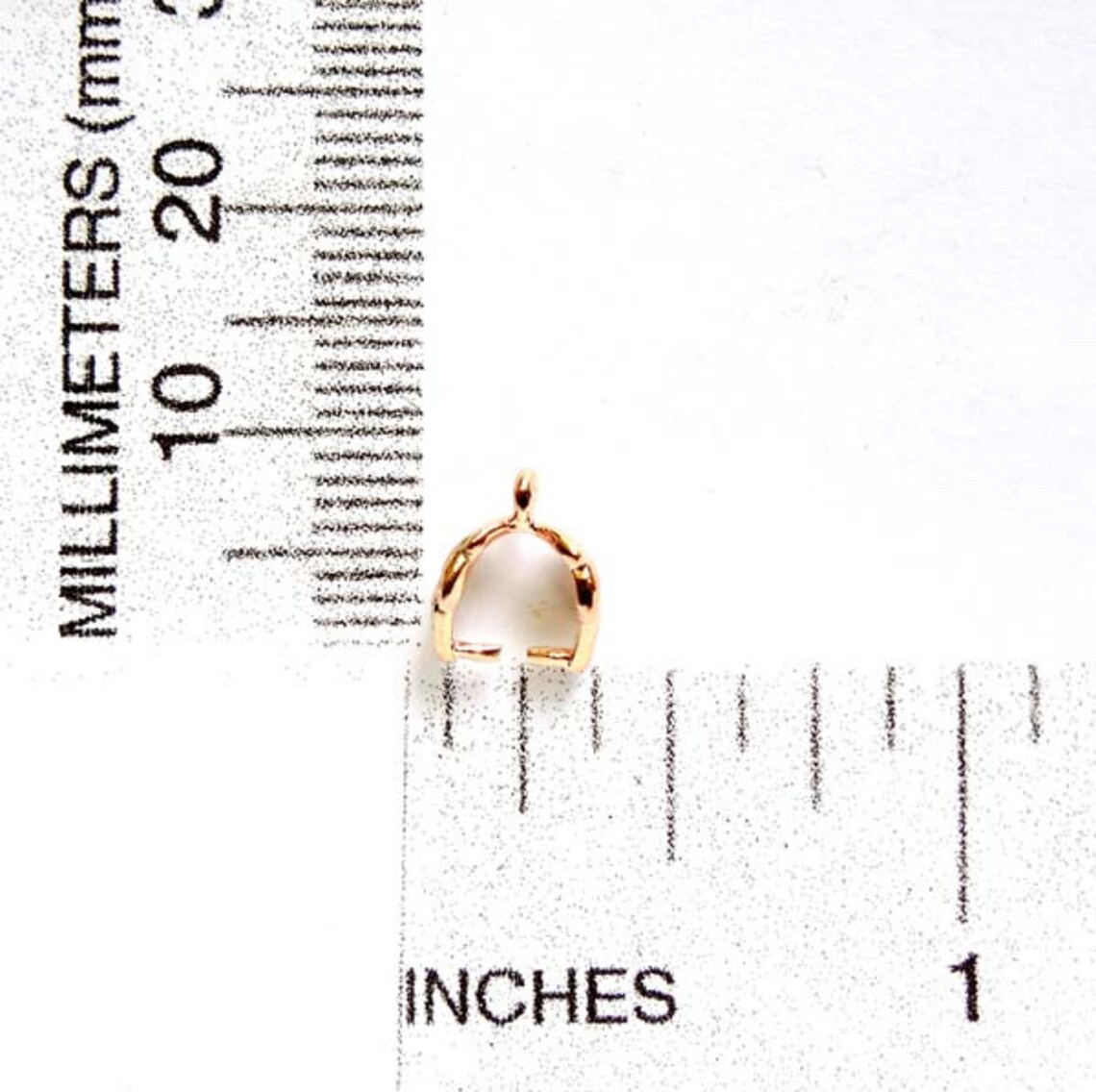 6 Rose Gold Plated Leaf Pinch Bails 16RG5 Etsy