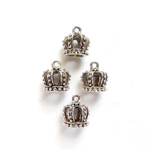4 dijes de corona de plata antigua -23-11-4