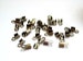 50/100 Antique Bronze Cord End Tips - 17-AB-7 