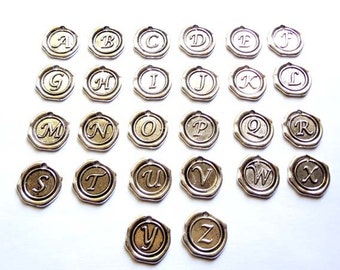 Antique Silver Individual Initial Alphabet Charms-You Pick- 27-11-2