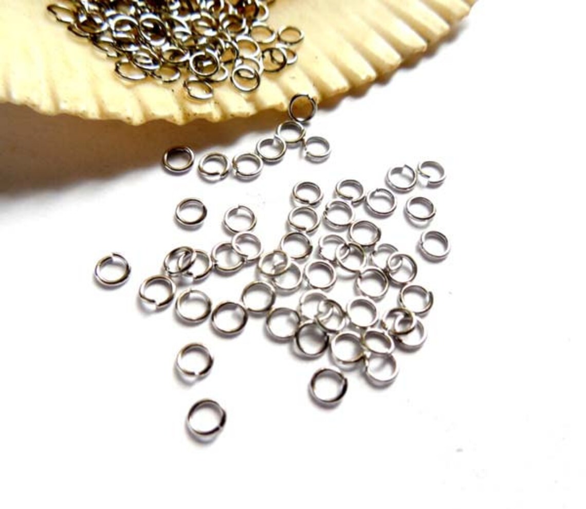 100 Stainless Steel Jump Rings 3mm Open Loop 93OL Etsy