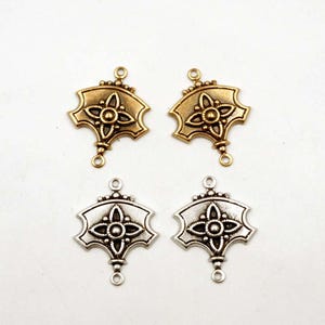 2 Antique Bronze Or Antique Silver Connectors - 1-50