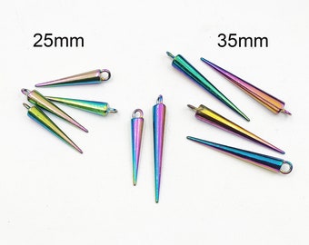 10 puntas galvanizadas, 25 mm o 35 mm - 6-8