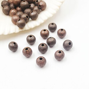 20 Antique Copper Textured Spacer Beads, 6mm - 24-28A