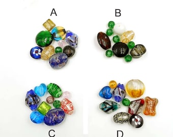 10 Assorted Glass Beads - 31-22