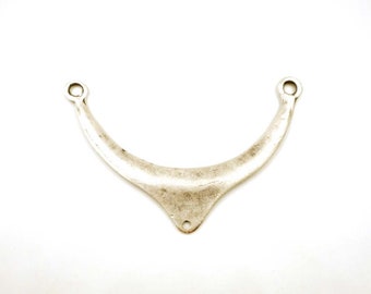 1 Oxidized Silver Pendant/Connector - 2-30