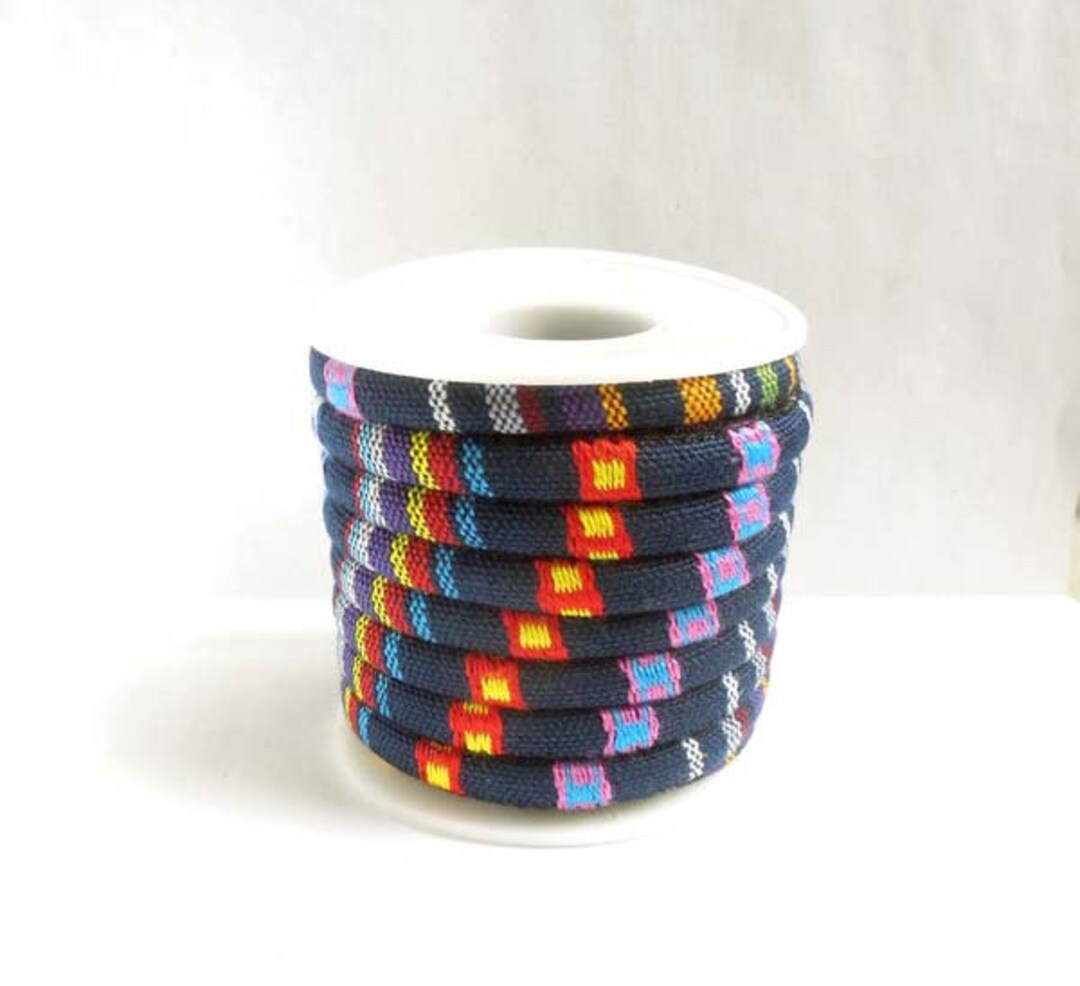 Dark Blue Rope Cloth Ethnic Cord, 5 Yards - 6mm - 29-1-B - Etsy