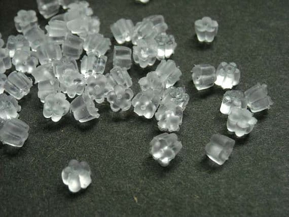 20, 50 Or 100 Rubber Earring Backs, Jewelry Making - 13-18