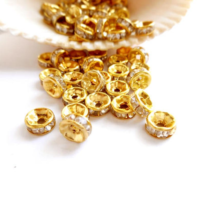 Rondelle Spacers - Etsy
