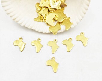 6/10/20 Antique Gold Africa Charms - 27-30-2