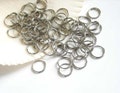 50 Double Loop Stainless Steel Jump Rings, 6mm - 9-SS-2