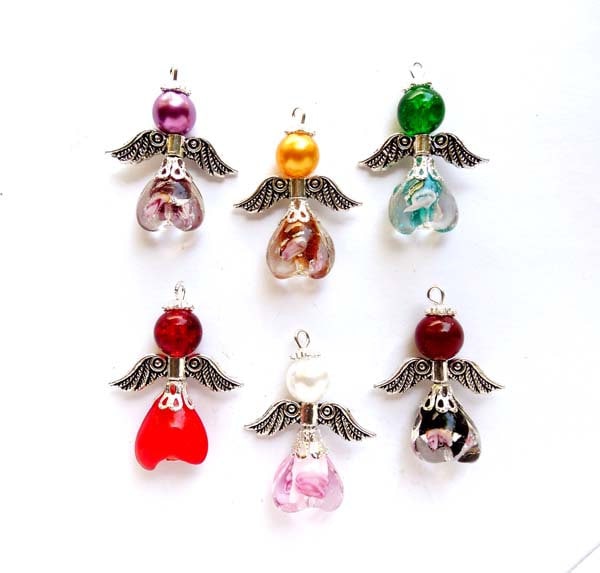 Ange Charme ゆかた 6 Assorted Antique Silver Angel Charms - 21-13-5 - Etsy