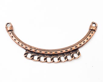 1 Antique Copper Pendant/Connector - 2-30-A